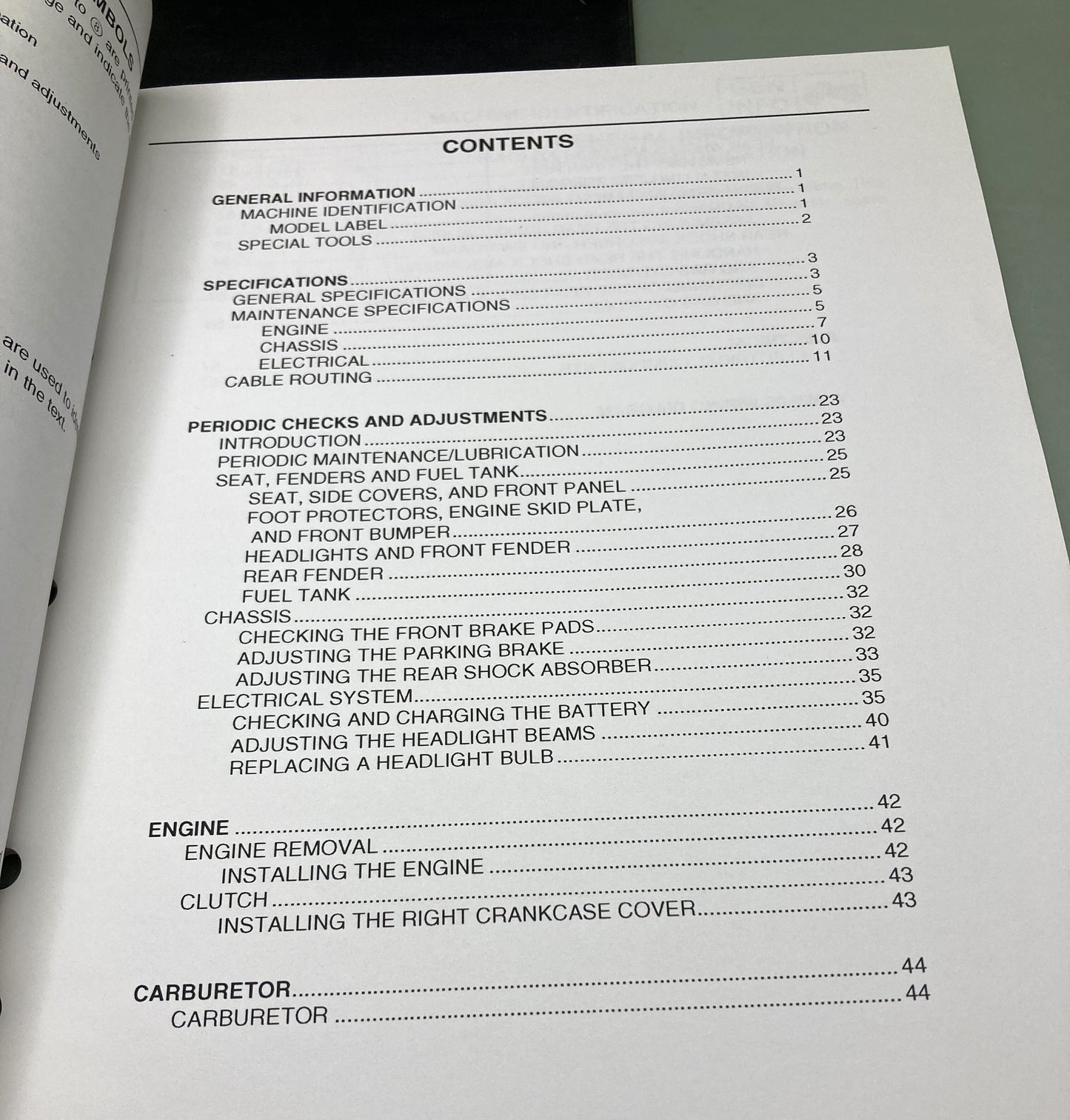 Genuine Yamaha LIT-11616-17-57 YFM350S Supp. Service Manual 2004