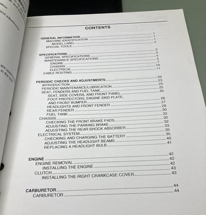 Genuine Yamaha LIT-11616-17-57 YFM350S Supp. Service Manual 2004