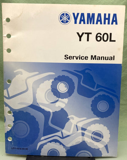 Genuine Yamaha LIT-11616-04-39 YT 60L Service Manual 1983