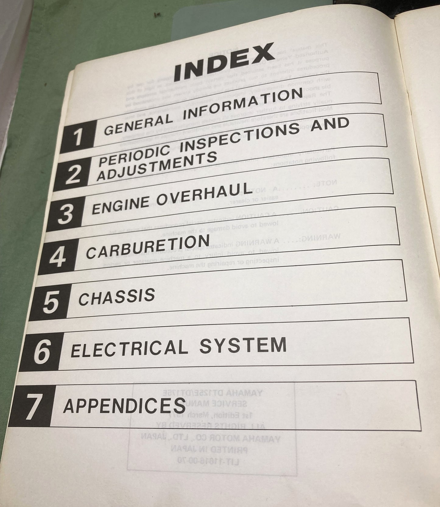 Genuine Yamaha LIT-11616-00-70 DT125E/DT175E Service Manual 1977