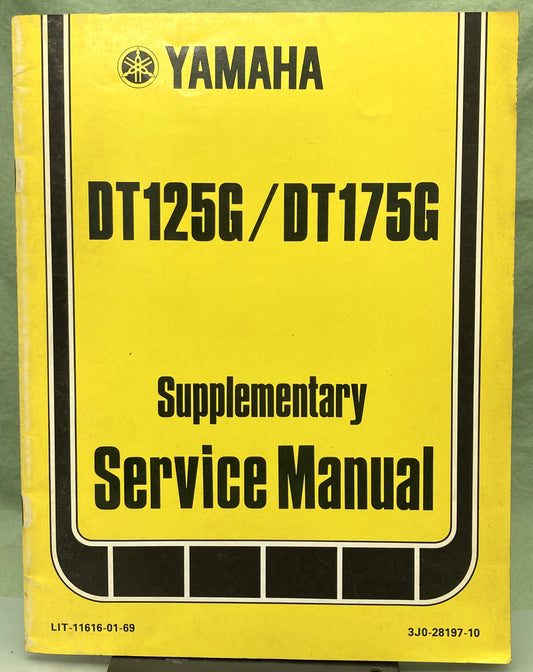 Genuine Yamaha LIT-11616-01-69 DT125G/DT175G Supp. Service Manual 1979
