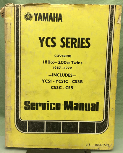Genuine Yamaha LIT-11613-37-99 YCS Series Service Manual 1967-1972