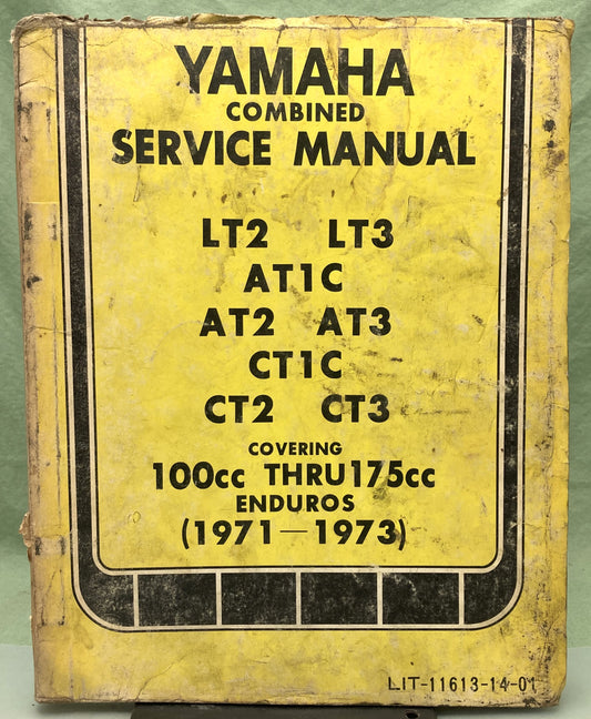 Genuine Yamaha LIT-11613-14-01 Combined Service Manual 1971-1973