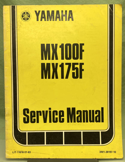 Genuine Yamaha LIT-11616-01-63 MX100F MX175F Service Manual 1978