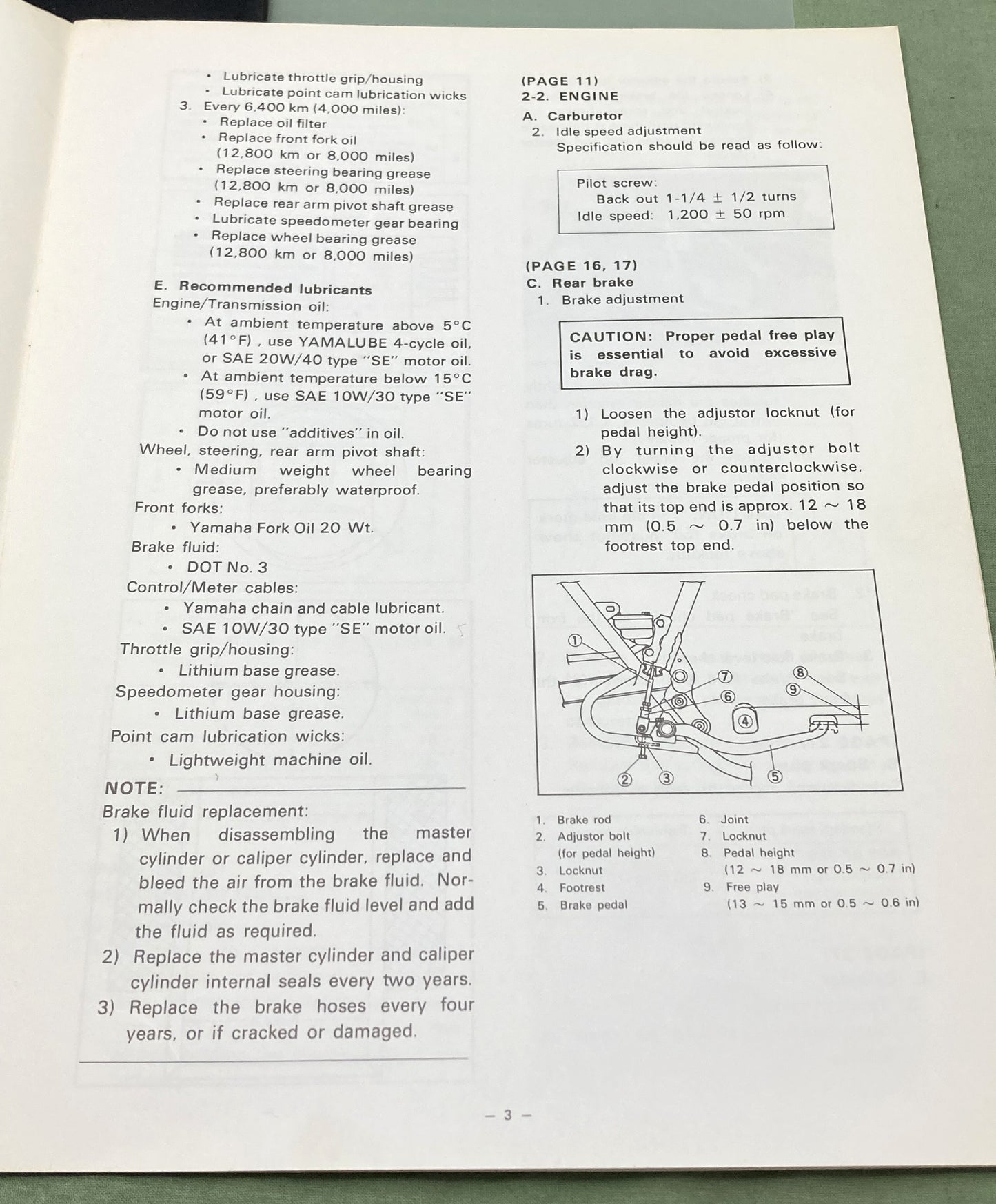 Genuine Yamaha LIT-11616-00-65 XS400D Supp. Service Manual 1977