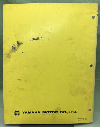 Genuine Yamaha LIT-11616-01-19 XS400F XS400-2F Supp. Service Manual 1978