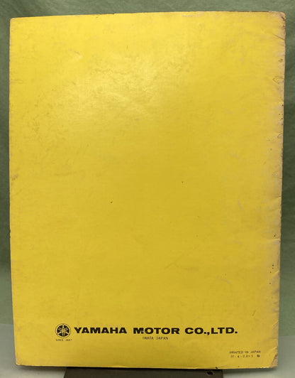 Genuine Yamaha LIT-11616-00-74 DT250E DT400E Supp. Service Manual 1977