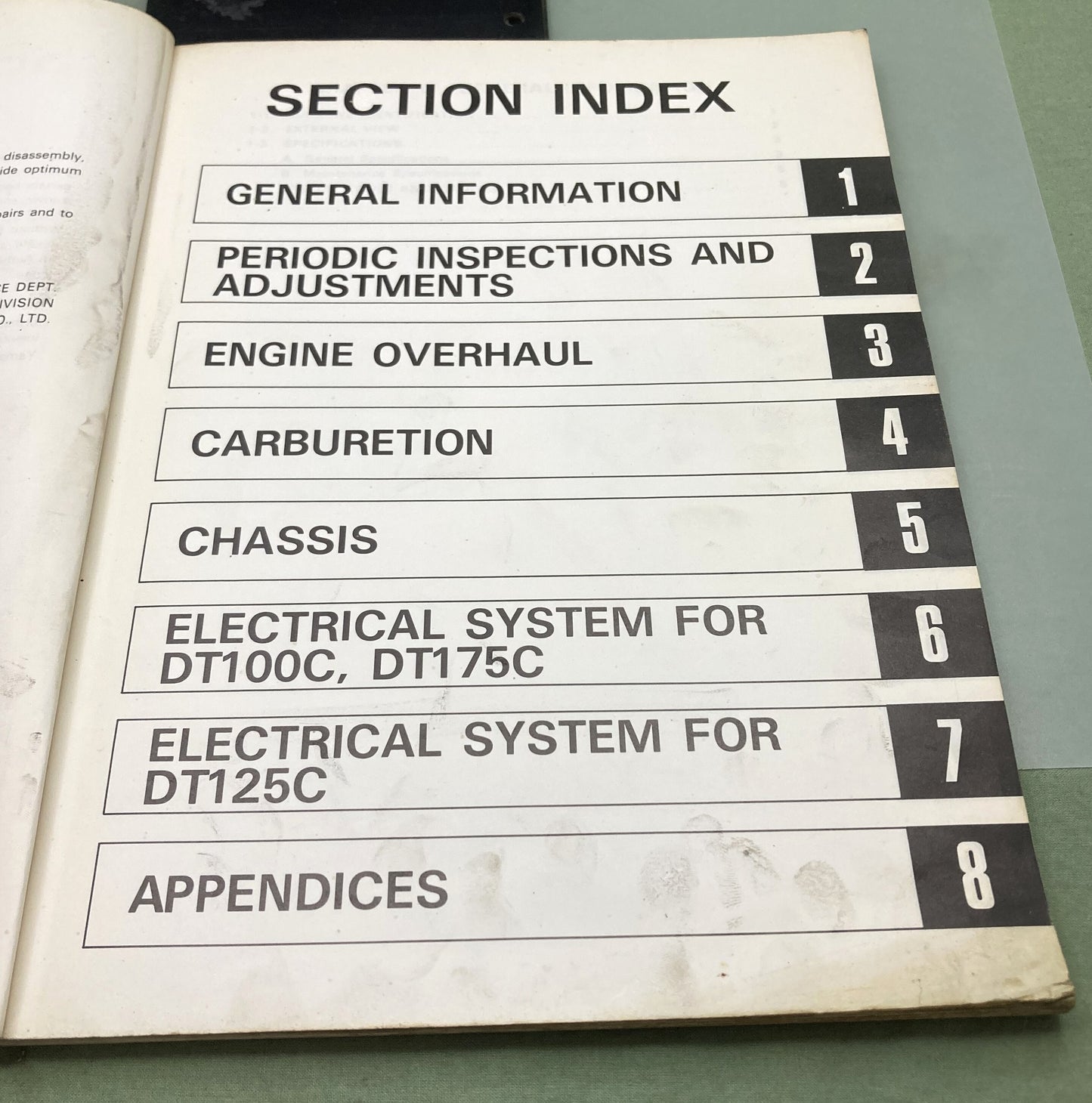 Genuine Yamaha LIT-11616-00-04 DT100C DT125C DT175C Service Manual 1975