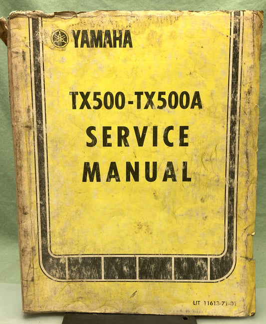 Genuine Yamaha LIT-11613-71-01 TX500-TX500A Service Manual 1974