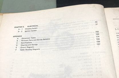Genuine Yamaha LIT-11613-60-20 Combined Service Manual 1972-1974