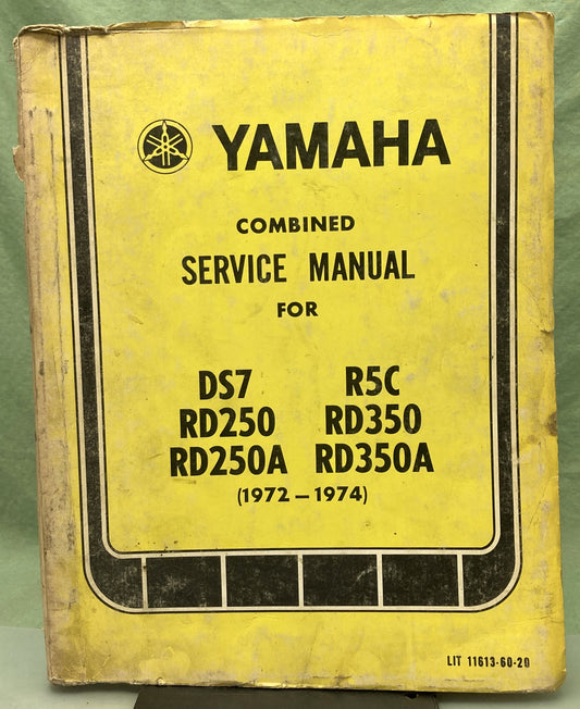 Genuine Yamaha LIT-11613-60-20 Combined Service Manual 1972-1974