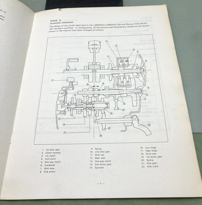 Genuine Yamaha LIT-11616-00-14 LB80IIAD Supp. Service Manual 1976