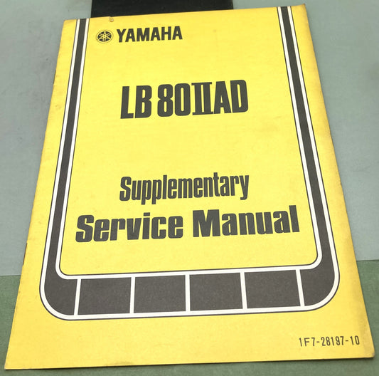 Genuine Yamaha LIT-11616-00-14 LB80IIAD Supp. Service Manual 1976