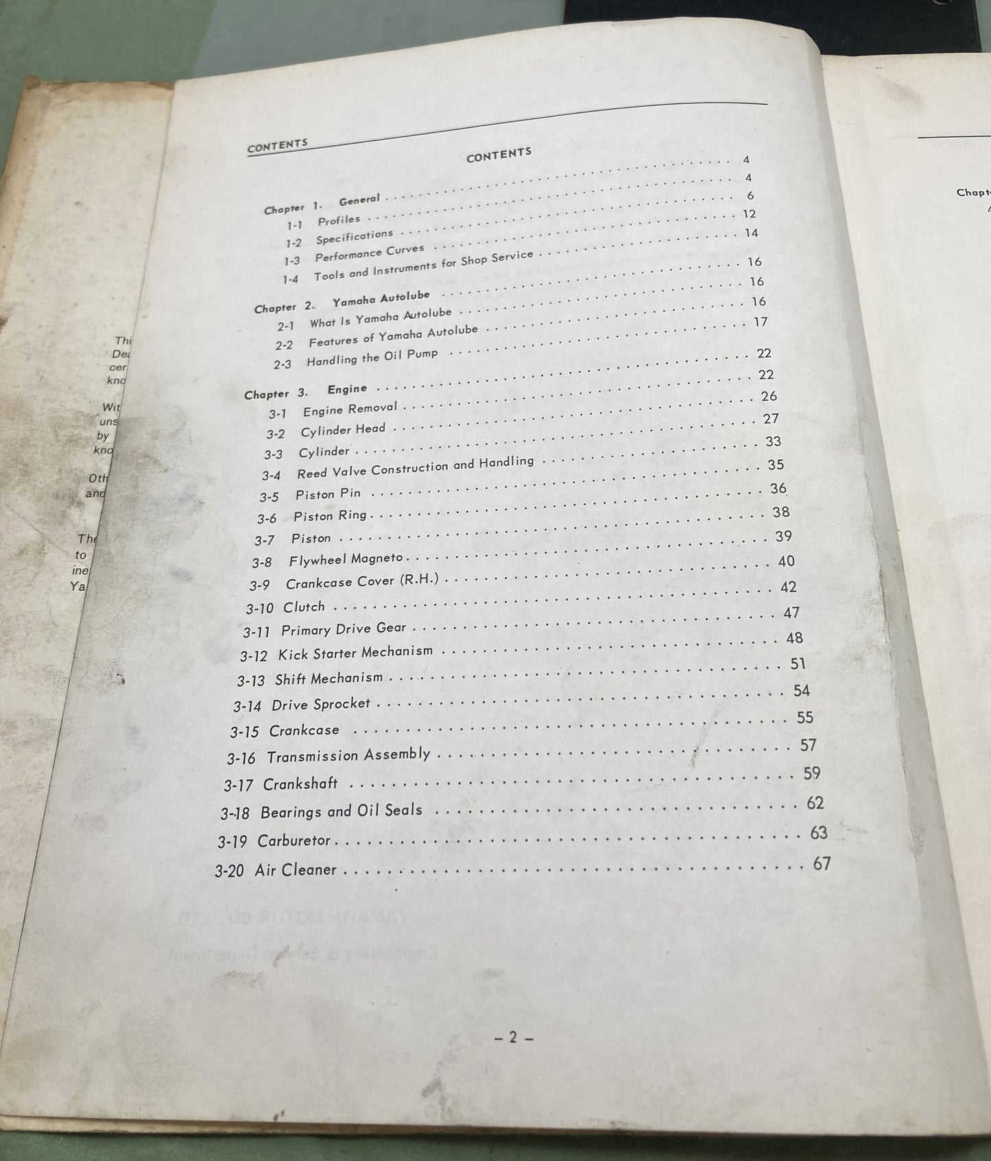Genuine Yamaha LIT-11613-08-01 Combined Service Manual 1971-1973