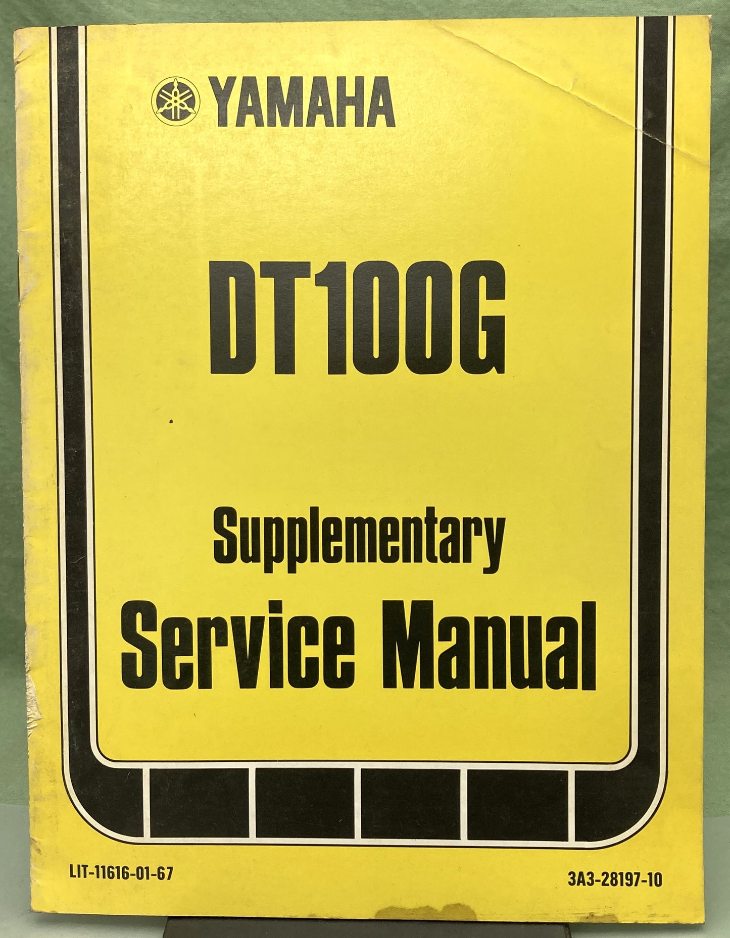 Genuine Yamaha LIT-11616-01-67 DT100G Supp. Service Manual 1979