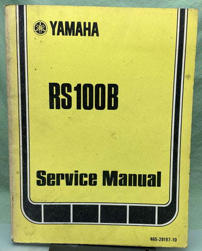 Genuine Yamaha LIT-11614-65-00 RS100B Service Manual