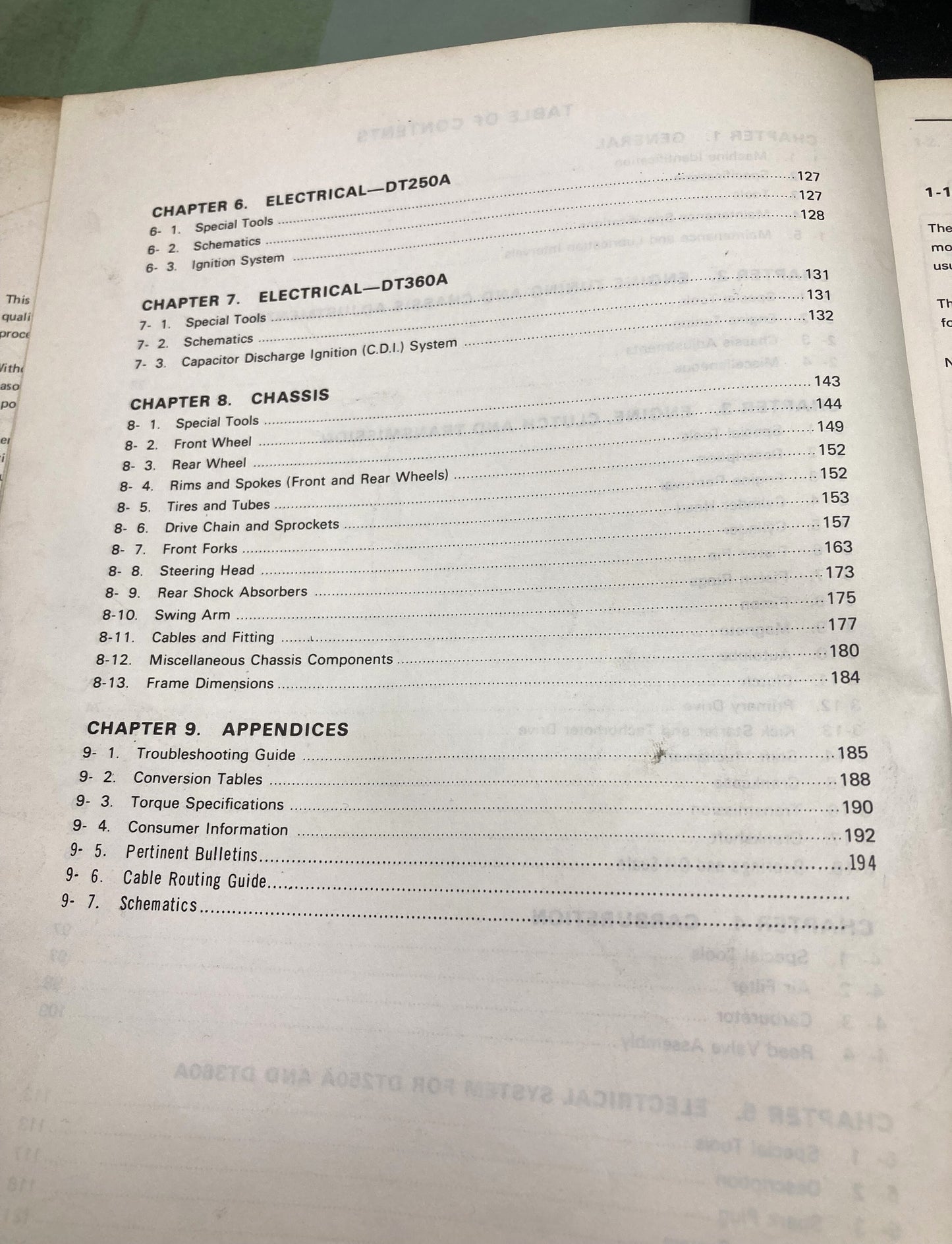 Genuine Yamaha LIT-11614-50-00 DT250A/360A Service Manual 1974