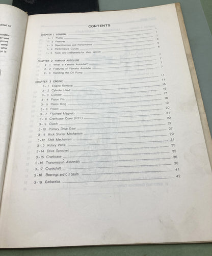 Genuine Yamaha LIT-11612-88-99 JT1-JT2 Series Service Manual 1973