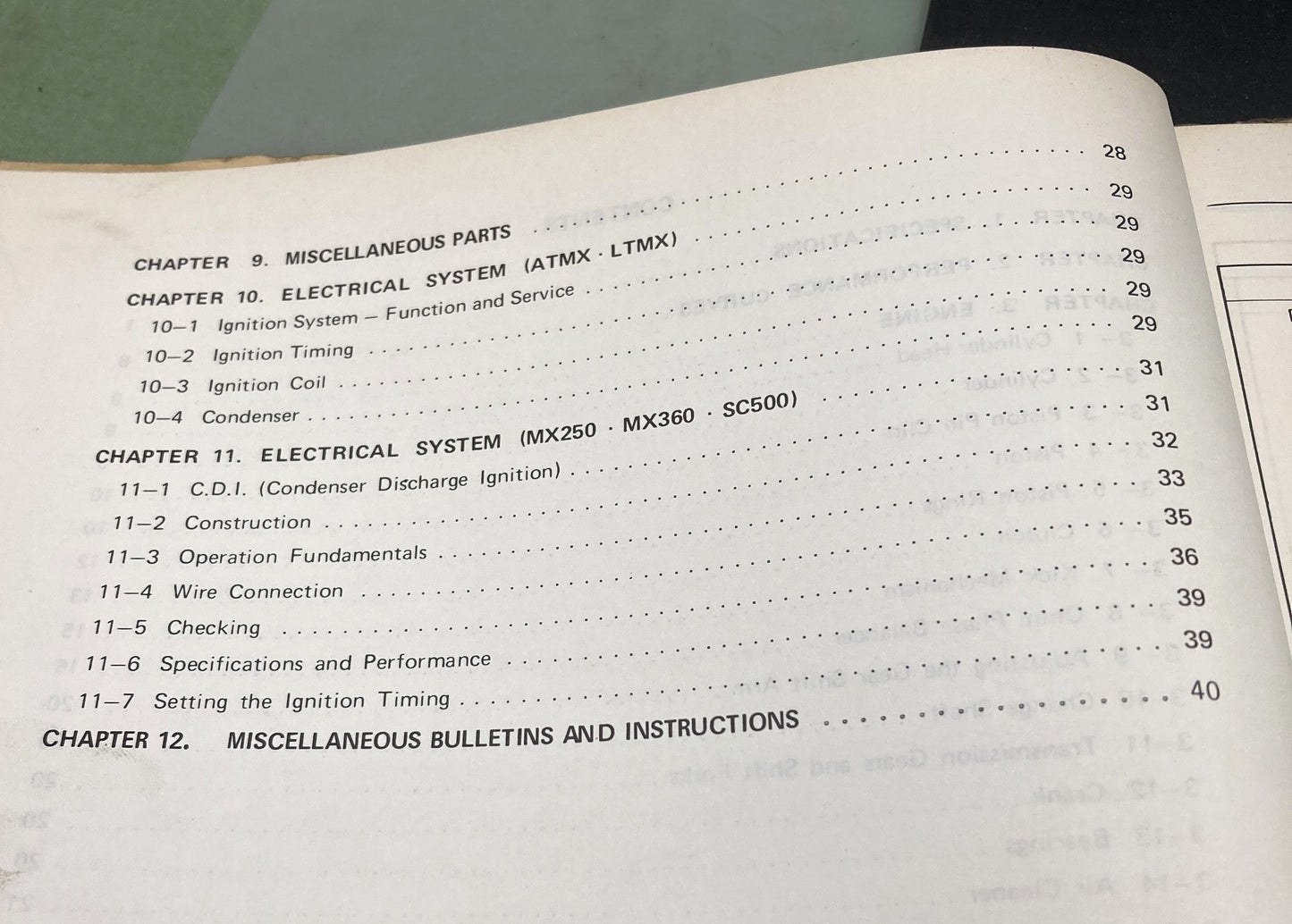 Genuine Yamaha LIT-11613-63-00 MX Series and SC500 Service Manual 1972