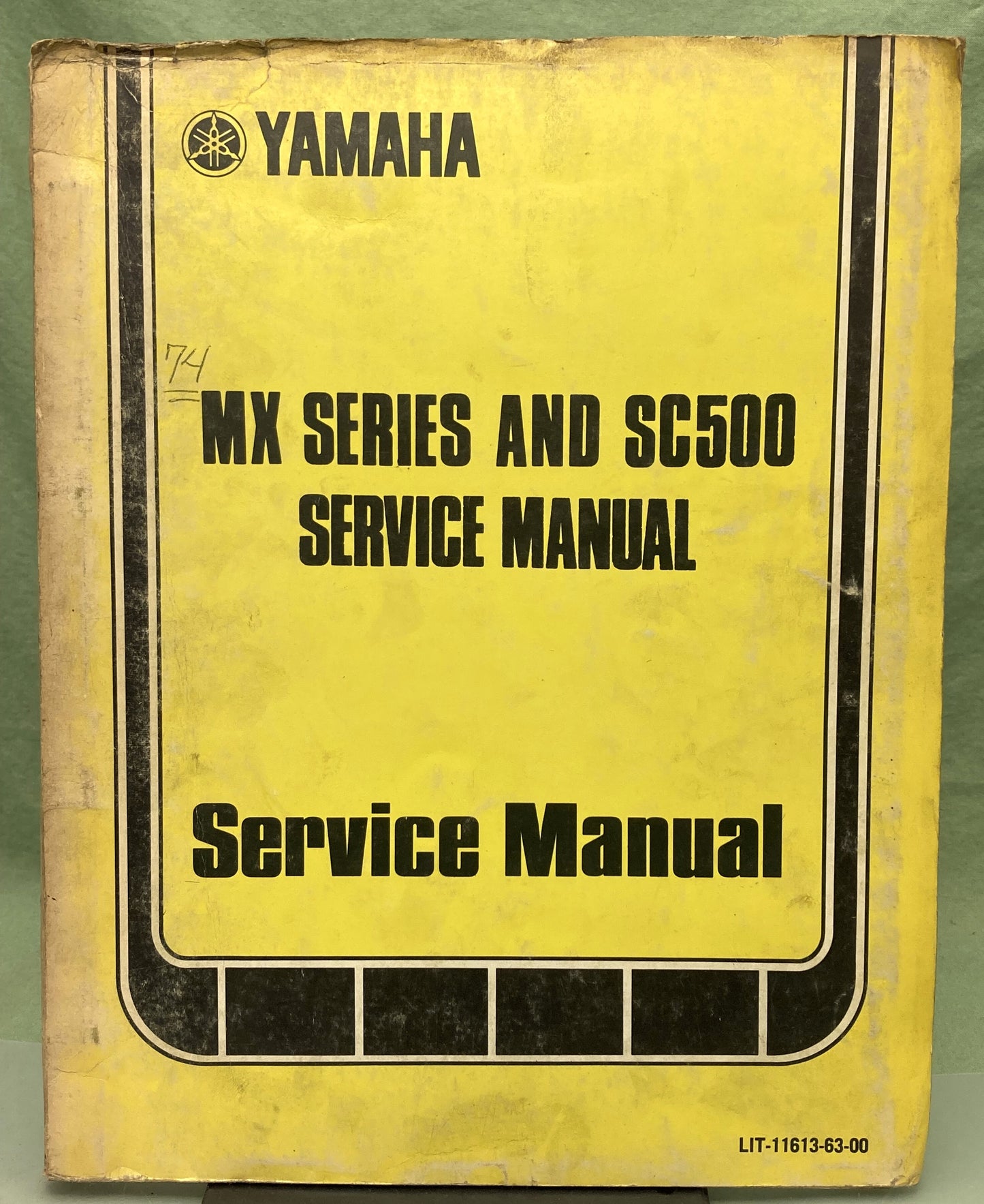 Genuine Yamaha LIT-11613-63-00 MX Series and SC500 Service Manual 1972