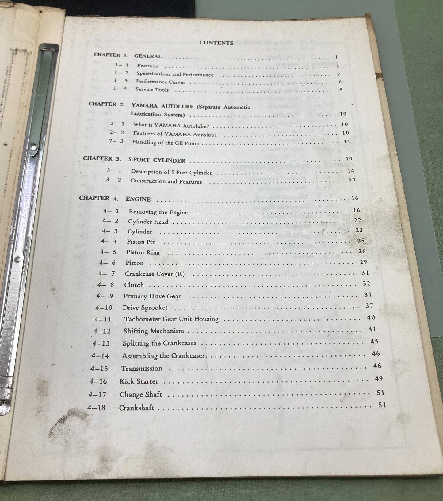 Genuine Yamaha LIT-11612-47-99 250/305 Service Manual 1974