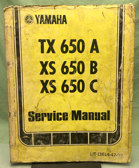 Genuine Yamaha LIT-11614-47-02 TX650A XS650B XS650C Service Manual 1975