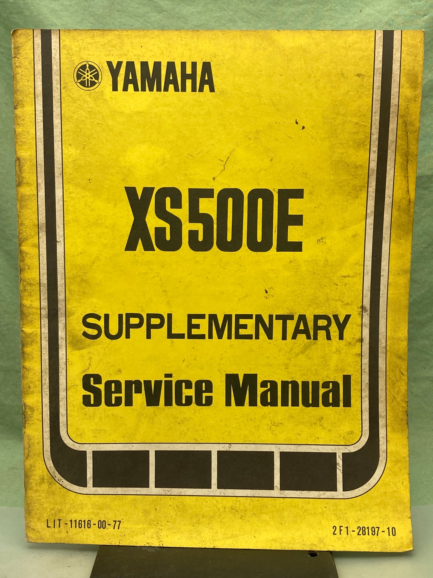 Genuine Yamaha LIT-11616-00-77 XS500E Supp. Service Manual 1977