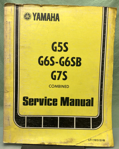 Genuine Yamaha LIT-11612-32-99 G5S G6S-G6SB G7S Service Manual 1973