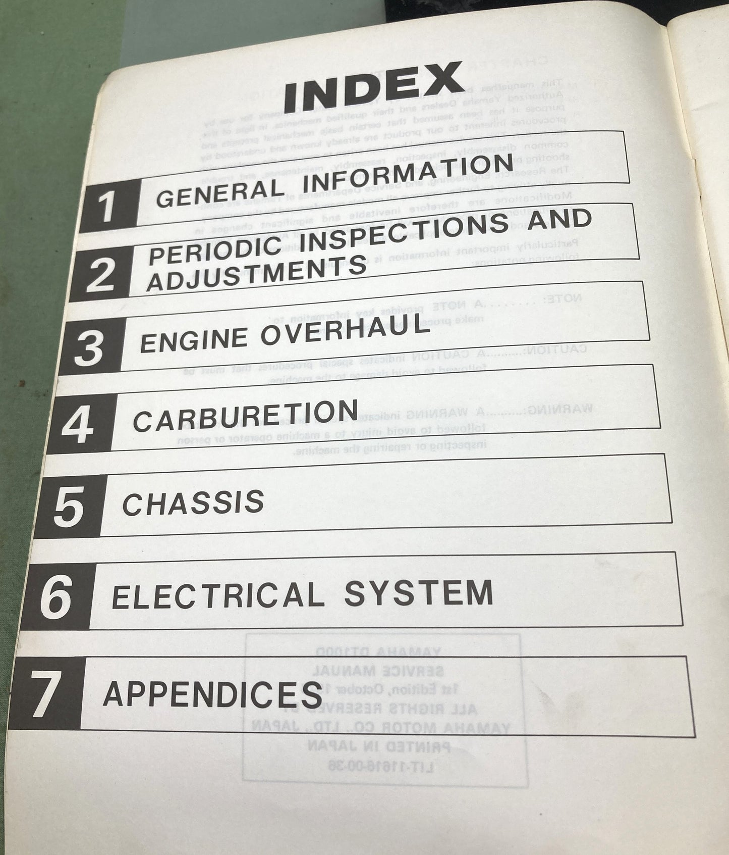 Genuine Yamaha 1T9-28197-10 DT100D Service Manual 1976