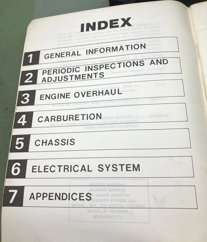 Genuine Yamaha 1T9-28197-10 DT100D Service Manual 1976
