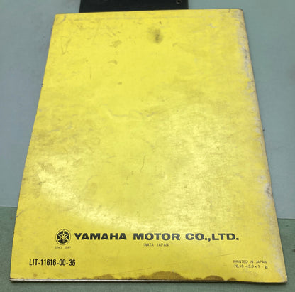 Genuine Yamaha 1T9-28197-10 DT100D Service Manual 1976