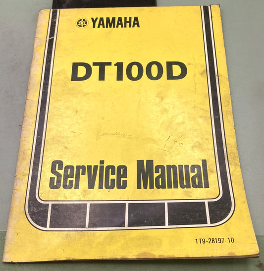 Genuine Yamaha 1T9-28197-10 DT100D Service Manual 1976