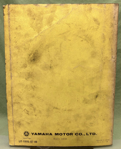 Genuine Yamaha LIT-11615-07-00 RD125B RD200B Service Manual 1974