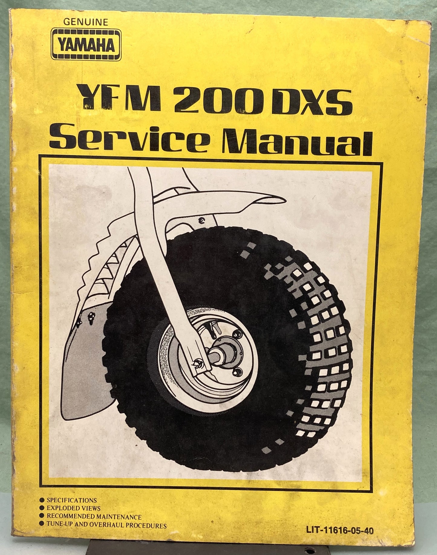 Genuine Yamaha LIT-11616-05-40 YFM 200 DXS Supp. Service Manual 1985