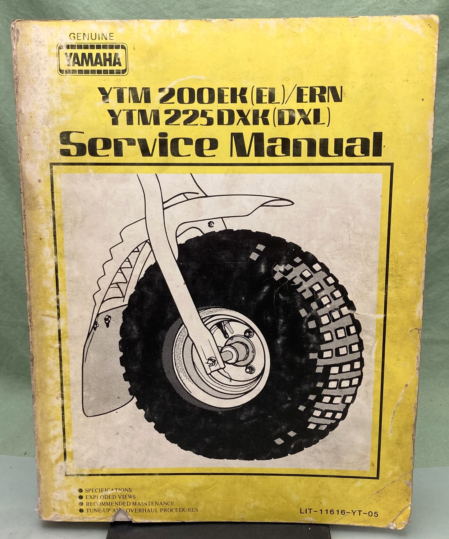 Genuine Yamaha LIT-11616-YT-05 YTM200/225 Service Manual 1984