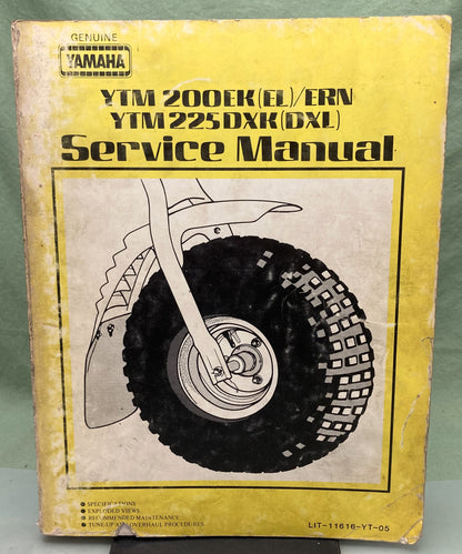 Genuine Yamaha LIT-11616-YT-05 YTM200/225 Service Manual 1984