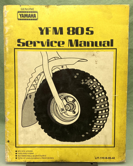 Genuine Yamaha LIT-11616-05-42 YFM80S Supp. Service Manual 1985