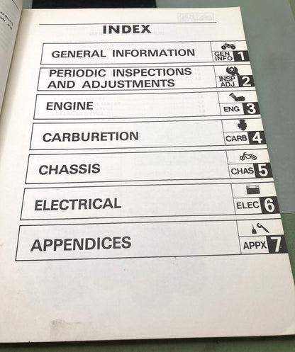 Genuine Yamaha LIT-11616-05-38 YFM350ERT Service Manual 1986