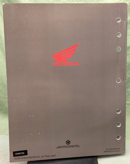 Genuine Honda 61MCT02 FSC600 Silver Wing Service Manual 2002-2004