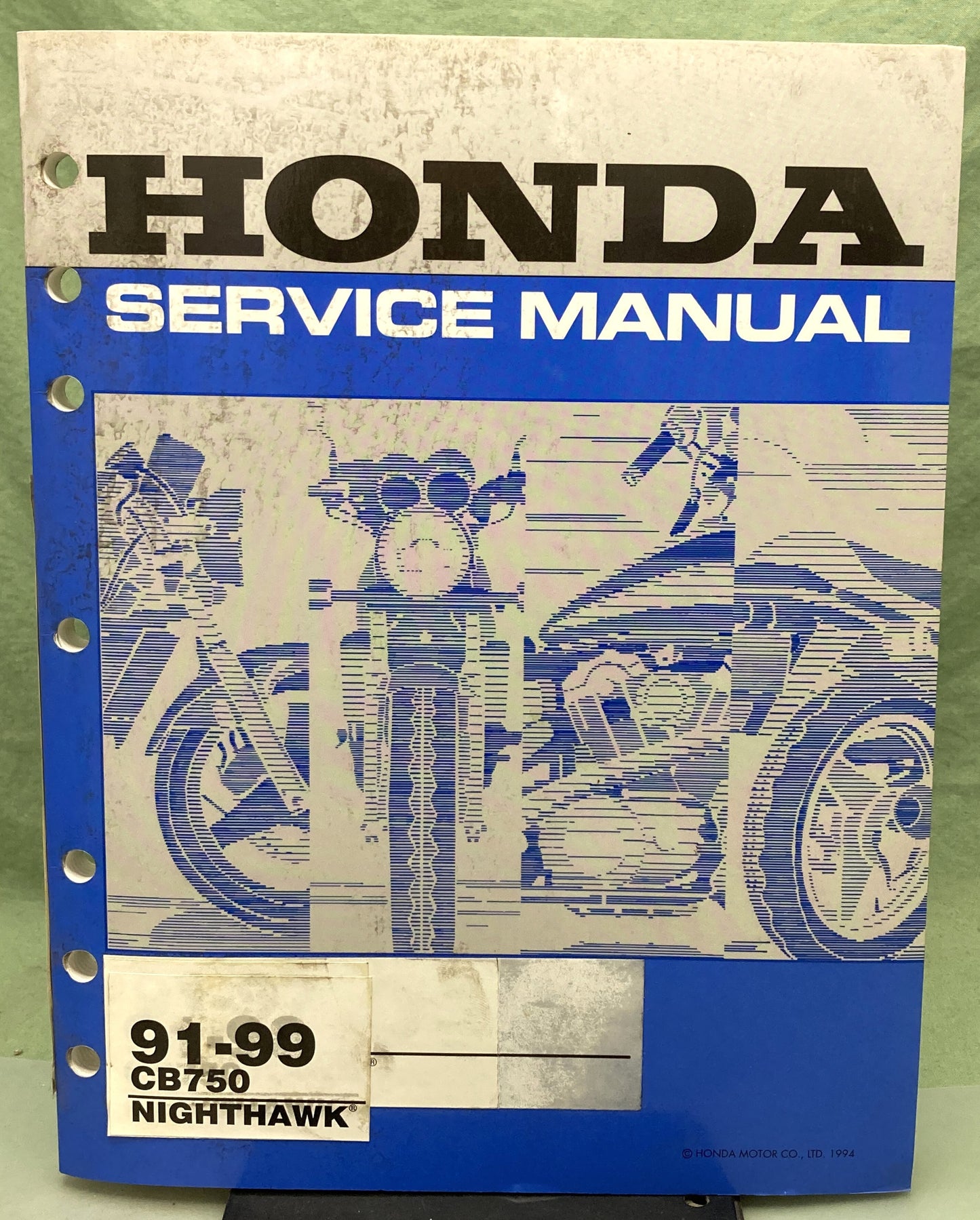 Genuine Honda 61MW304 CB750 Nighthawk Service Manual 1991-1999
