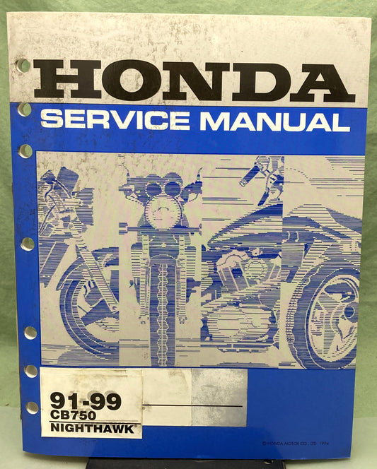 Genuine Honda 61MW304 CB750 Nighthawk Service Manual 1991-1999