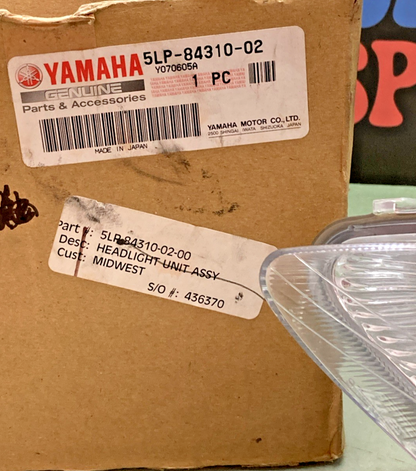 New Genuine Yamaha 5LP-84310-02 Headlight Unit Assembly