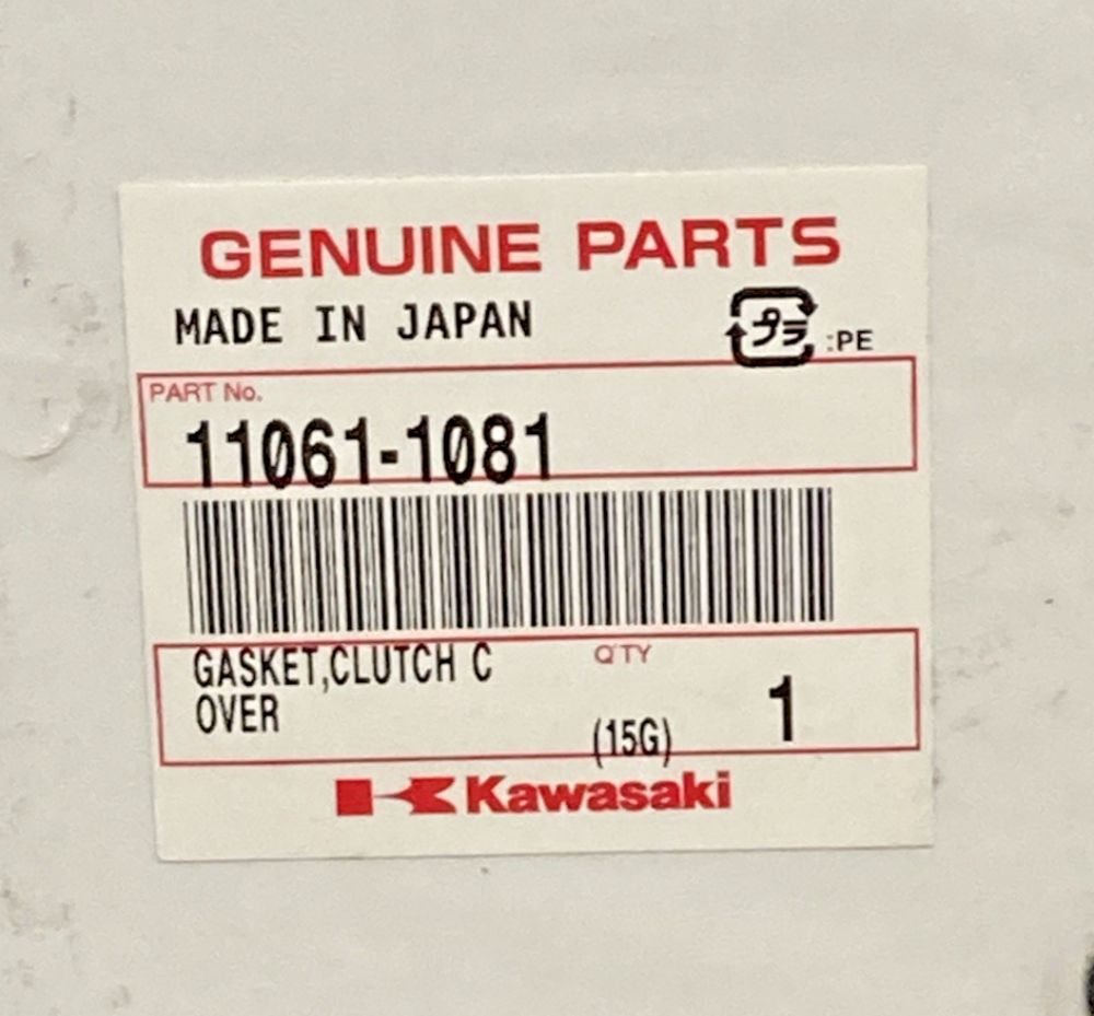 New Genuine Kawasaki 11061-1081 Clutch Cover Gasket