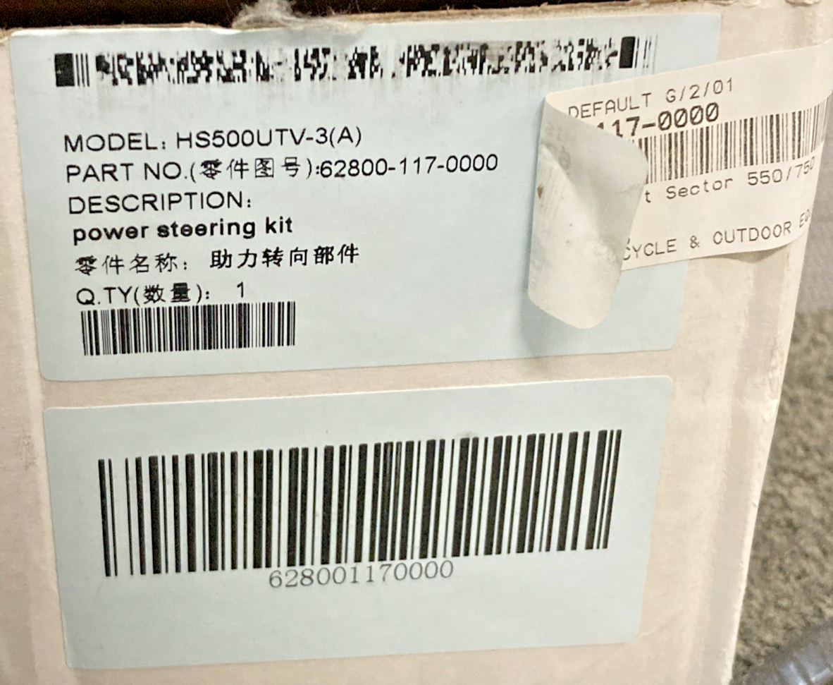 NEW GENUINE HISUN 62800-117-0000 POWER STEERING KIT INCOMPLETE KIT