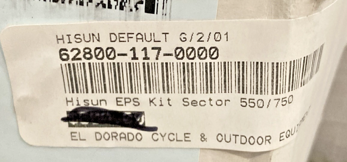 NEW GENUINE HISUN 62800-117-0000 POWER STEERING KIT INCOMPLETE KIT