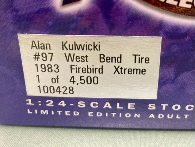 Action 1:24 100428 Alan Kulwicki #97 WLPX 1983 Firebird Xtreme New