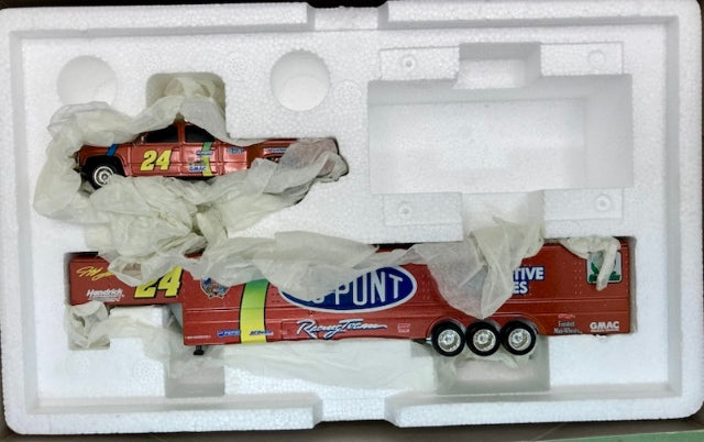 Action 1:16 Jeff Gordon Chromalusion 1998 Dually Trailer New
