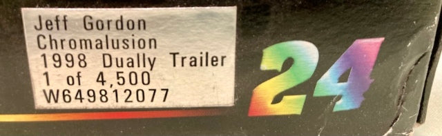 Action 1:16 Jeff Gordon Chromalusion 1998 Dually Trailer New