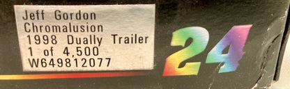 Action 1:16 Jeff Gordon Chromalusion 1998 Dually Trailer New
