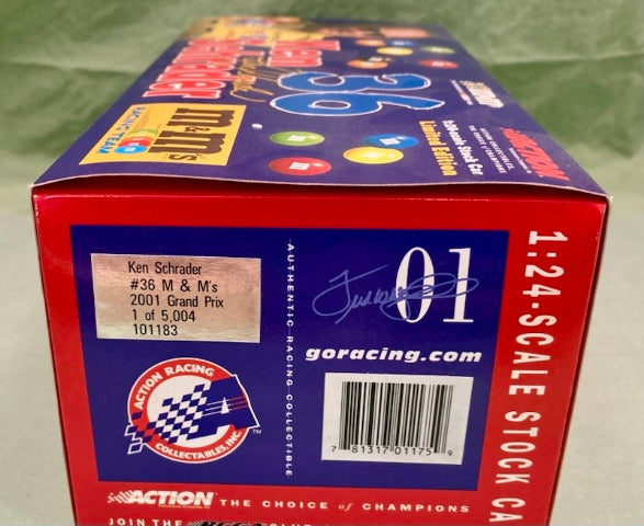 Action 1:24 Ken Schrader #36 M&M's 2001 Grand Prix New
